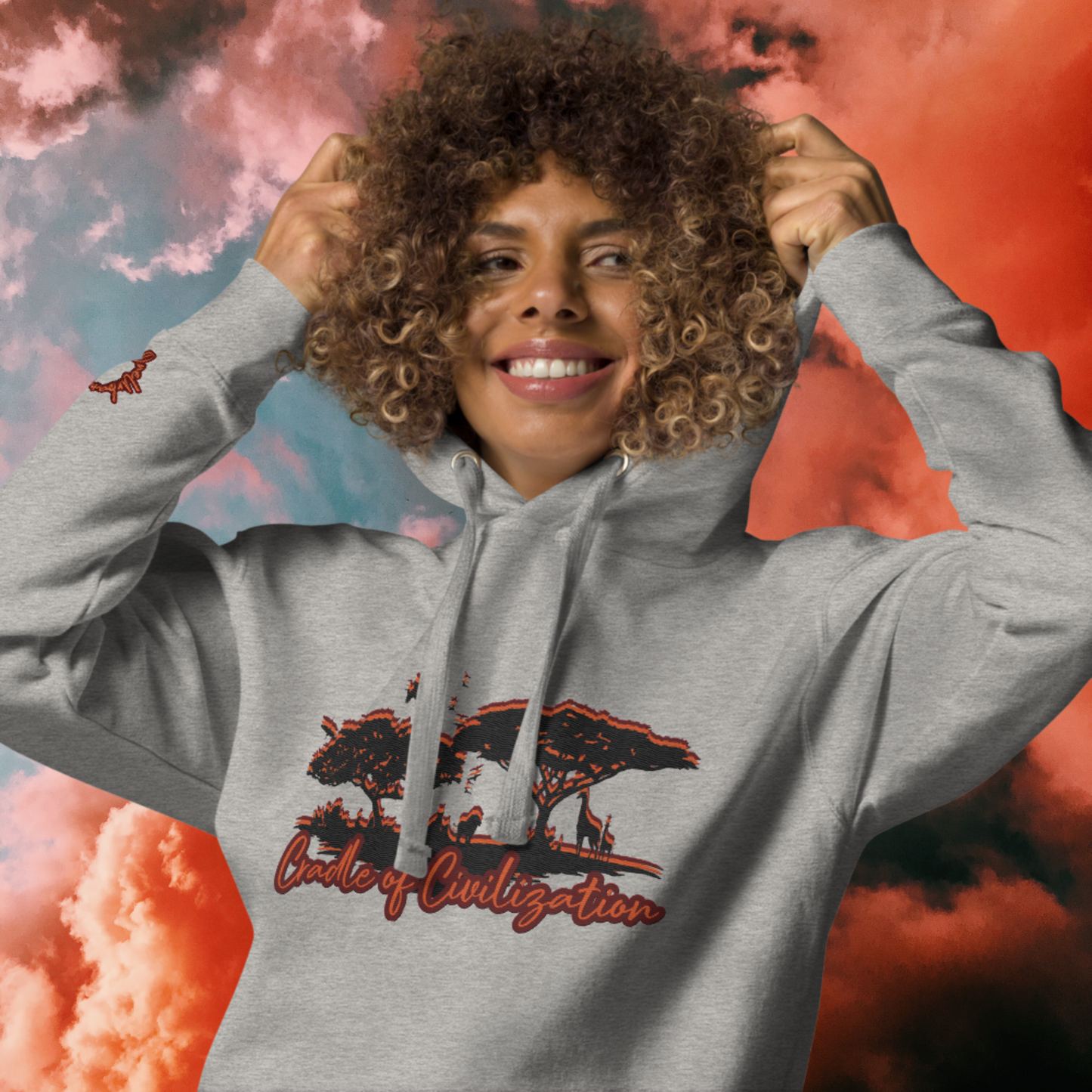 "CRADLE OF CIVILIZATION" Unisex Embroidered Hoodie