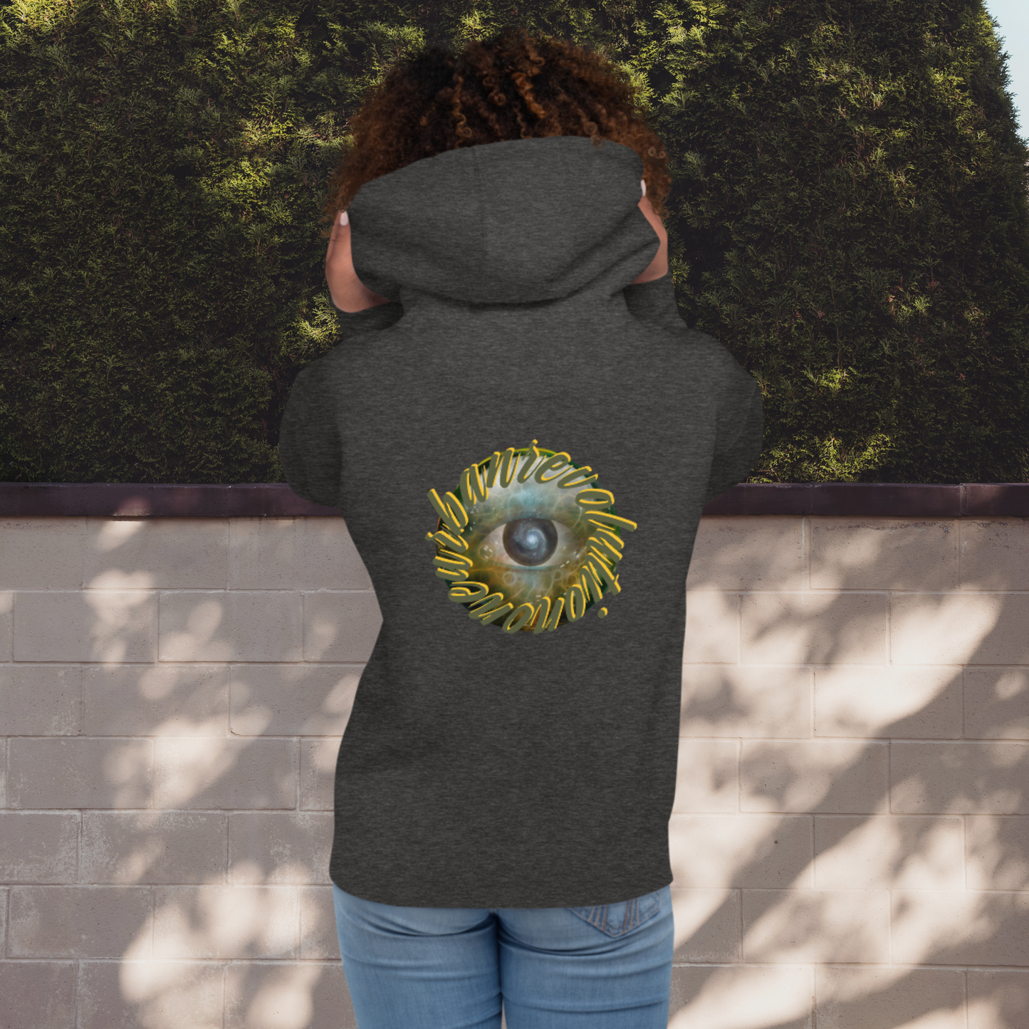 "CONSCIOUS" Unisex Embroidered Hoodie (Solar Theme)