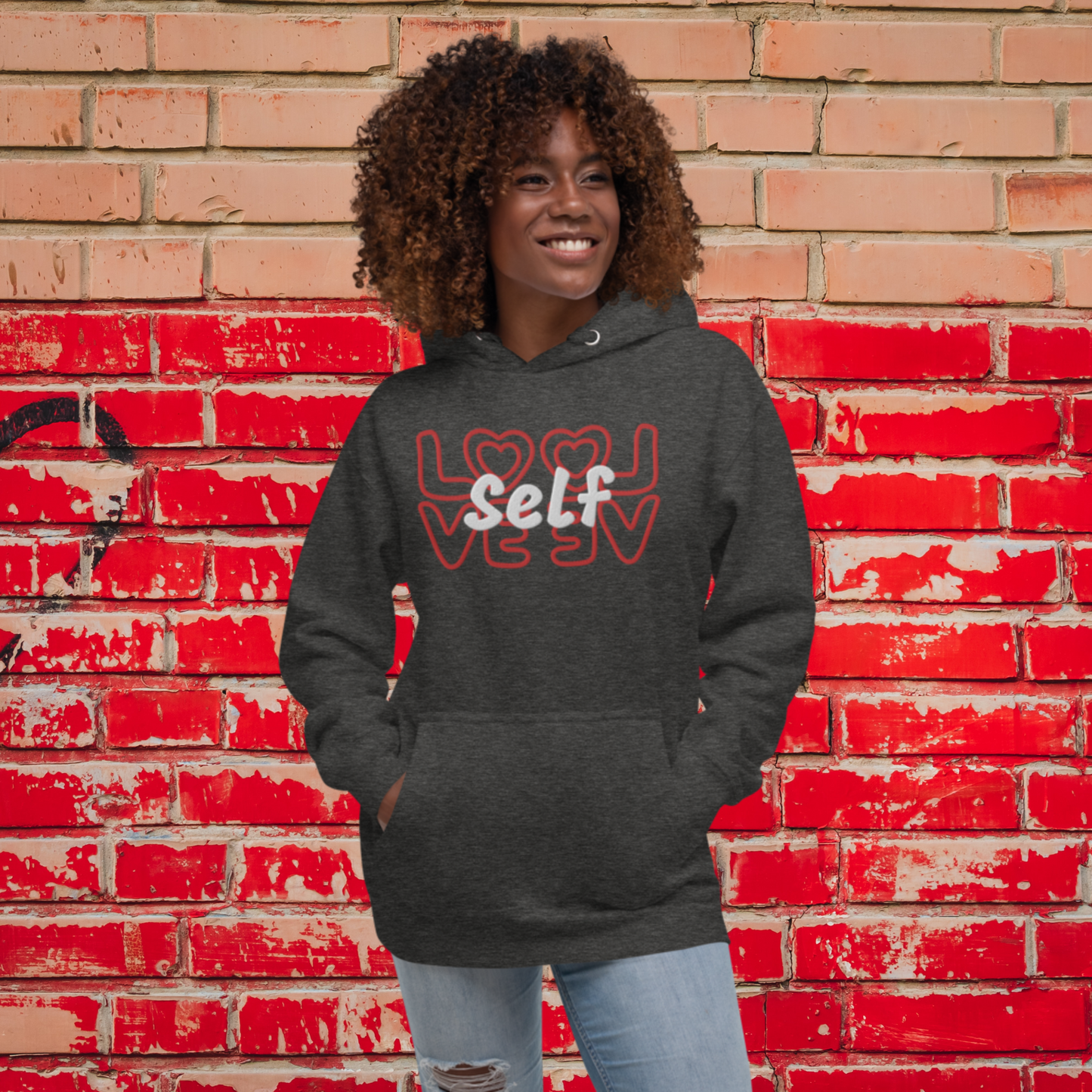 "SELF-LOVE" Unisex Embroidered Hoodie (Solar Theme)