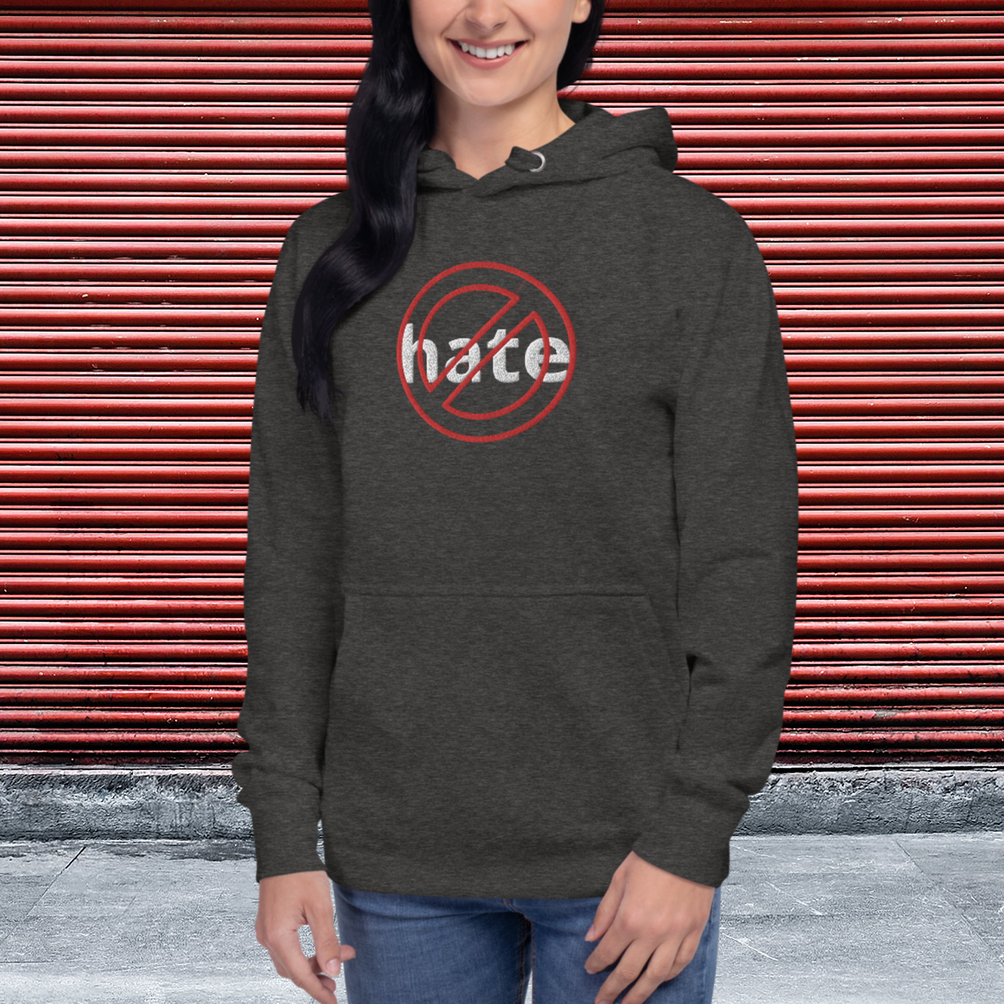 "CANCEL HATE" Unisex Embroidered Hoodie