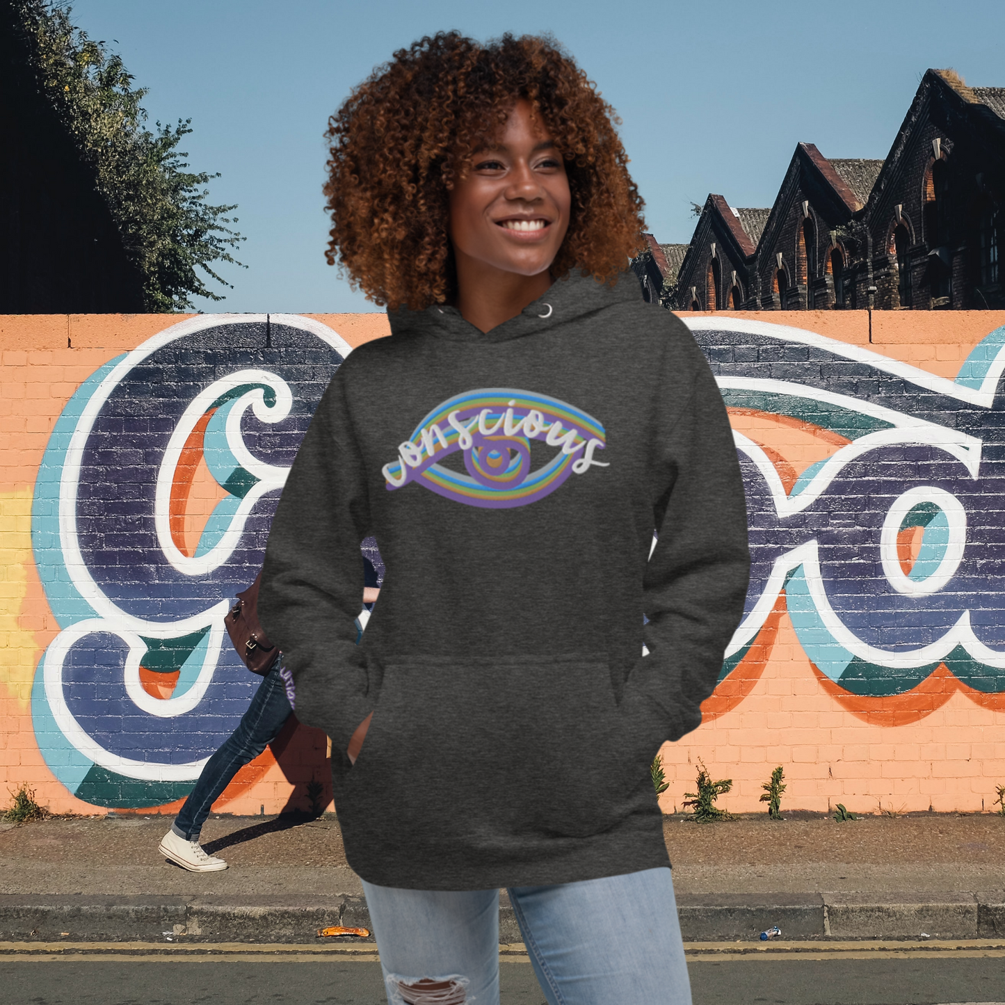 "THIRD EYE" Unisex Embroidered Hoodie (Lunar Theme)