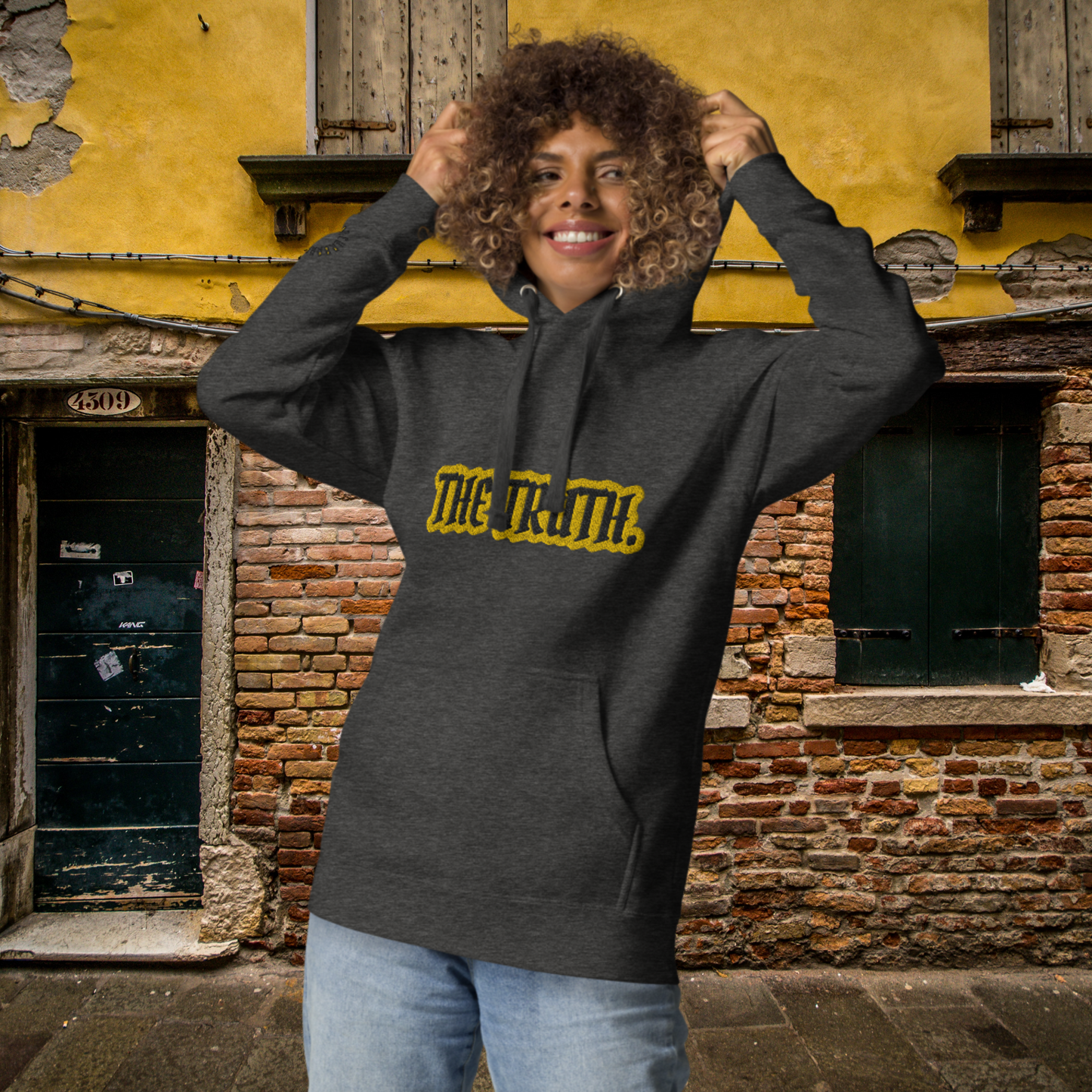 "TRUTH PERIOD" Unisex Embroidered Hoodie