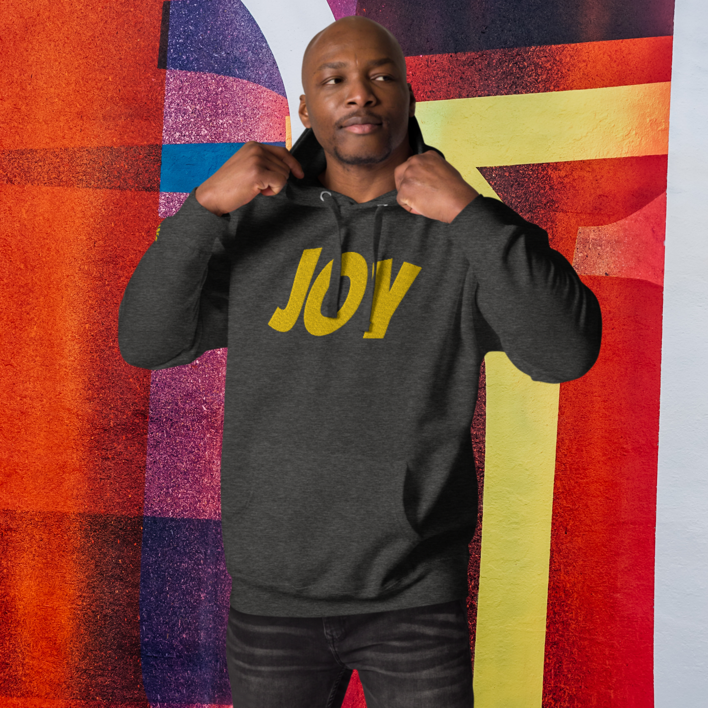 "JOY" Unisex Embroidered Hoodie