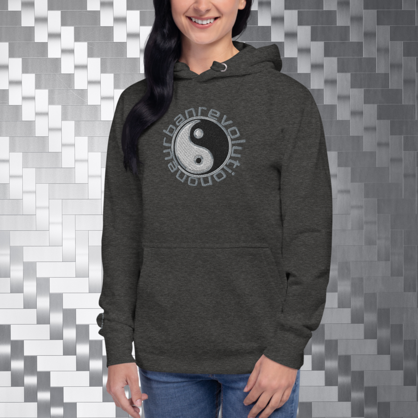 "OUR YIN AND YANG" Unisex Embroidered Hoodie