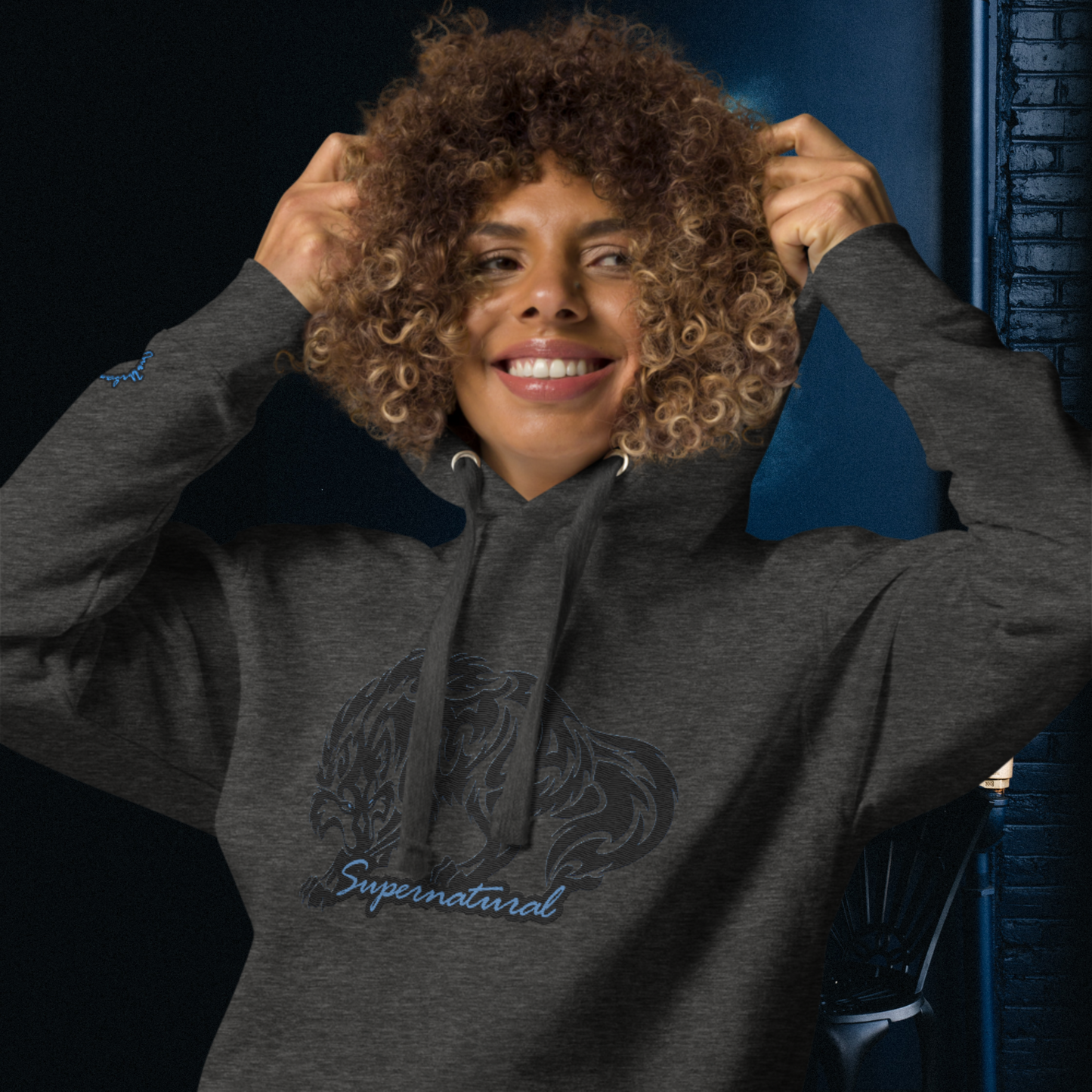 "SUPERNATURAL" Unisex Embroidered Hoodie