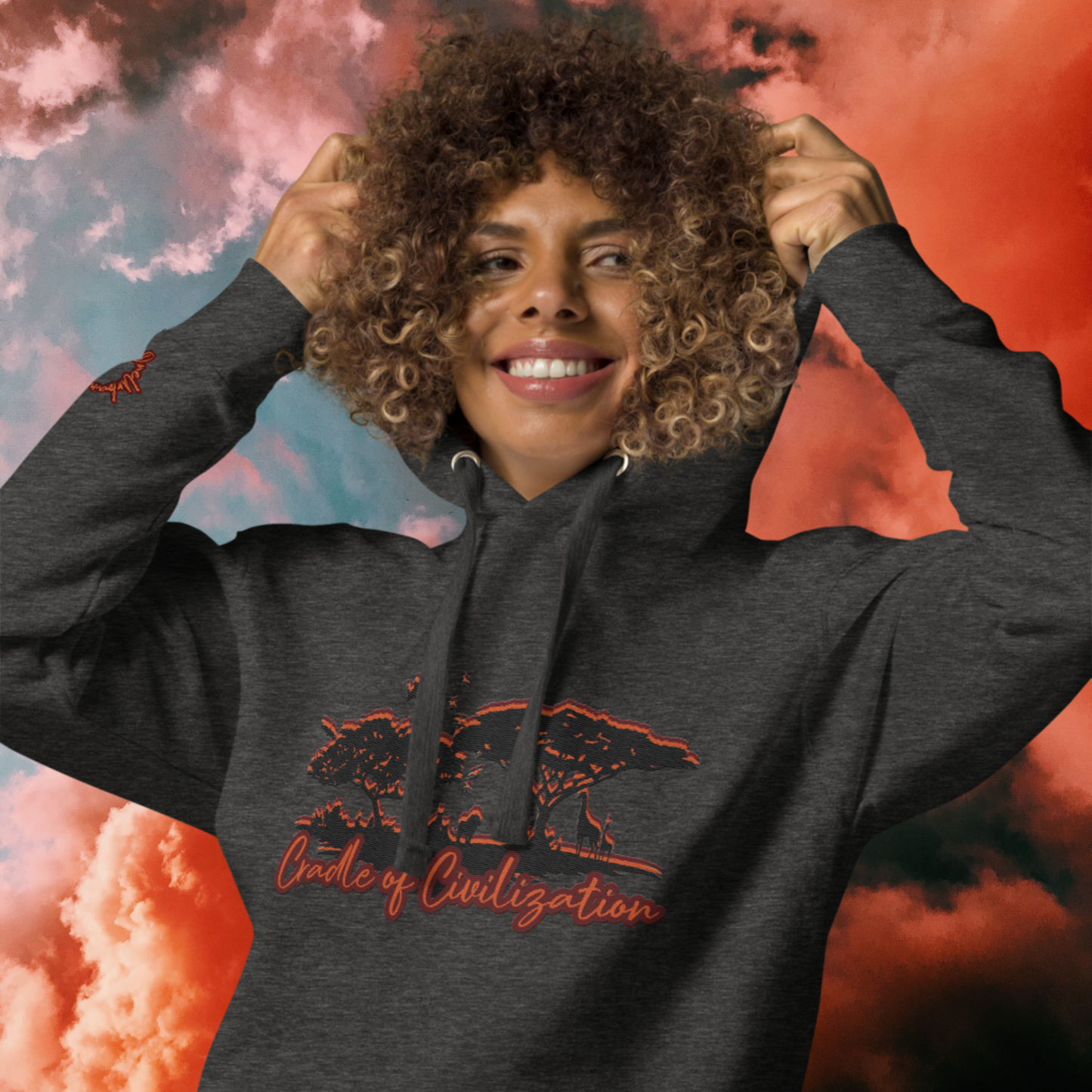 "CRADLE OF CIVILIZATION" Unisex Embroidered Hoodie