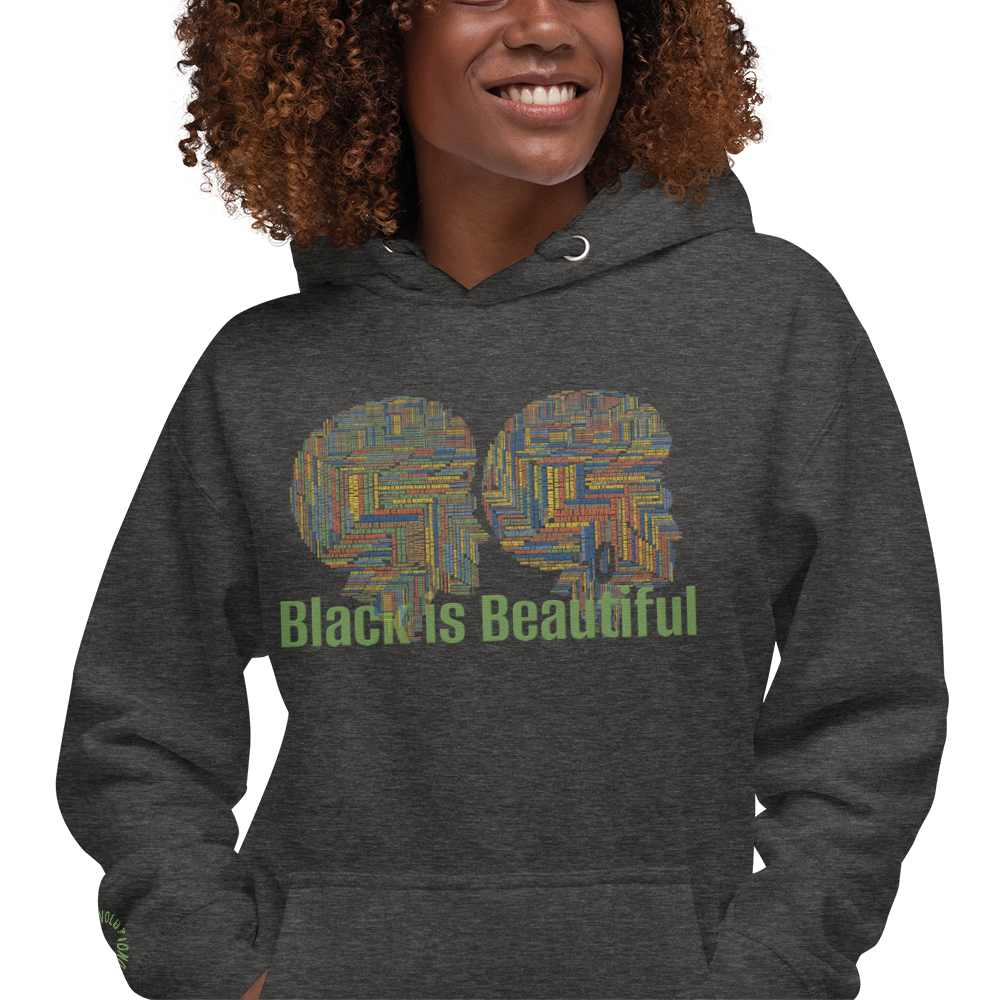 "BLACK IS BEAUTIFUL" Unisex Embroidered Hoodie