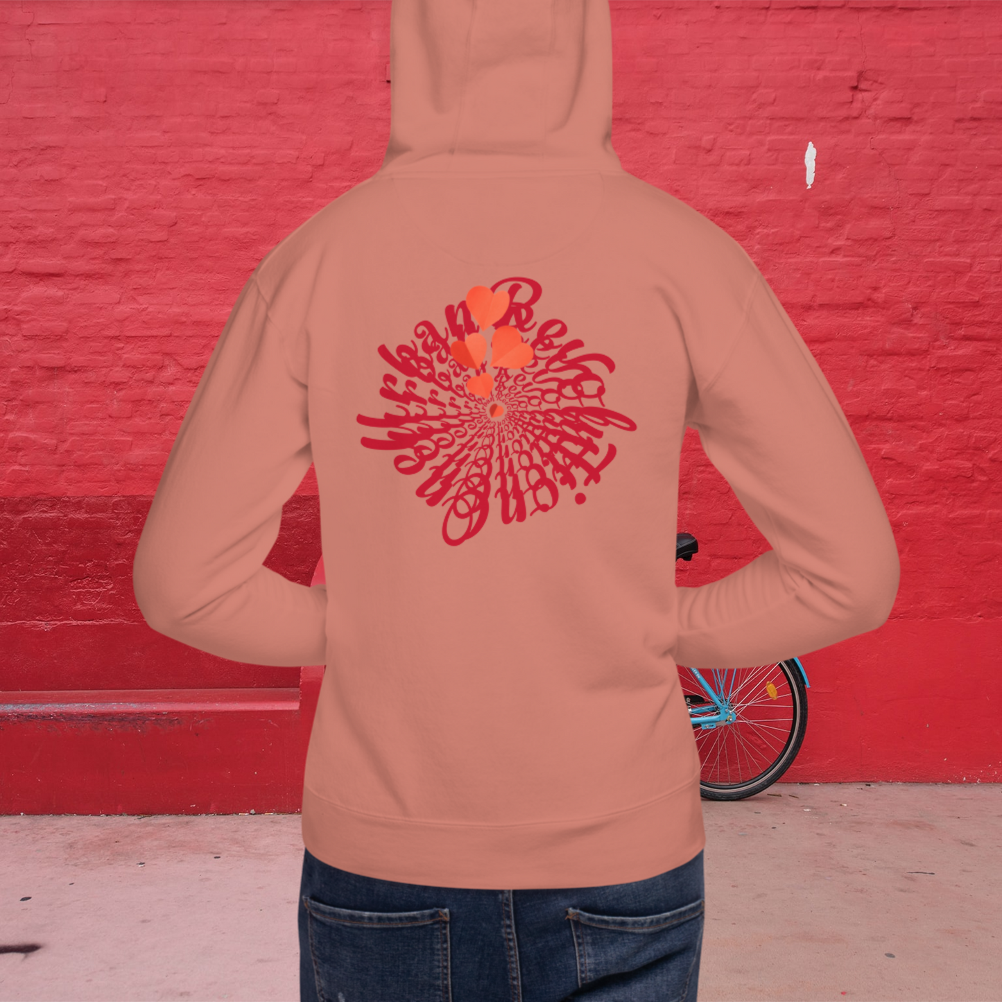 "LOVE"  Unisex Embroidered Hoodie