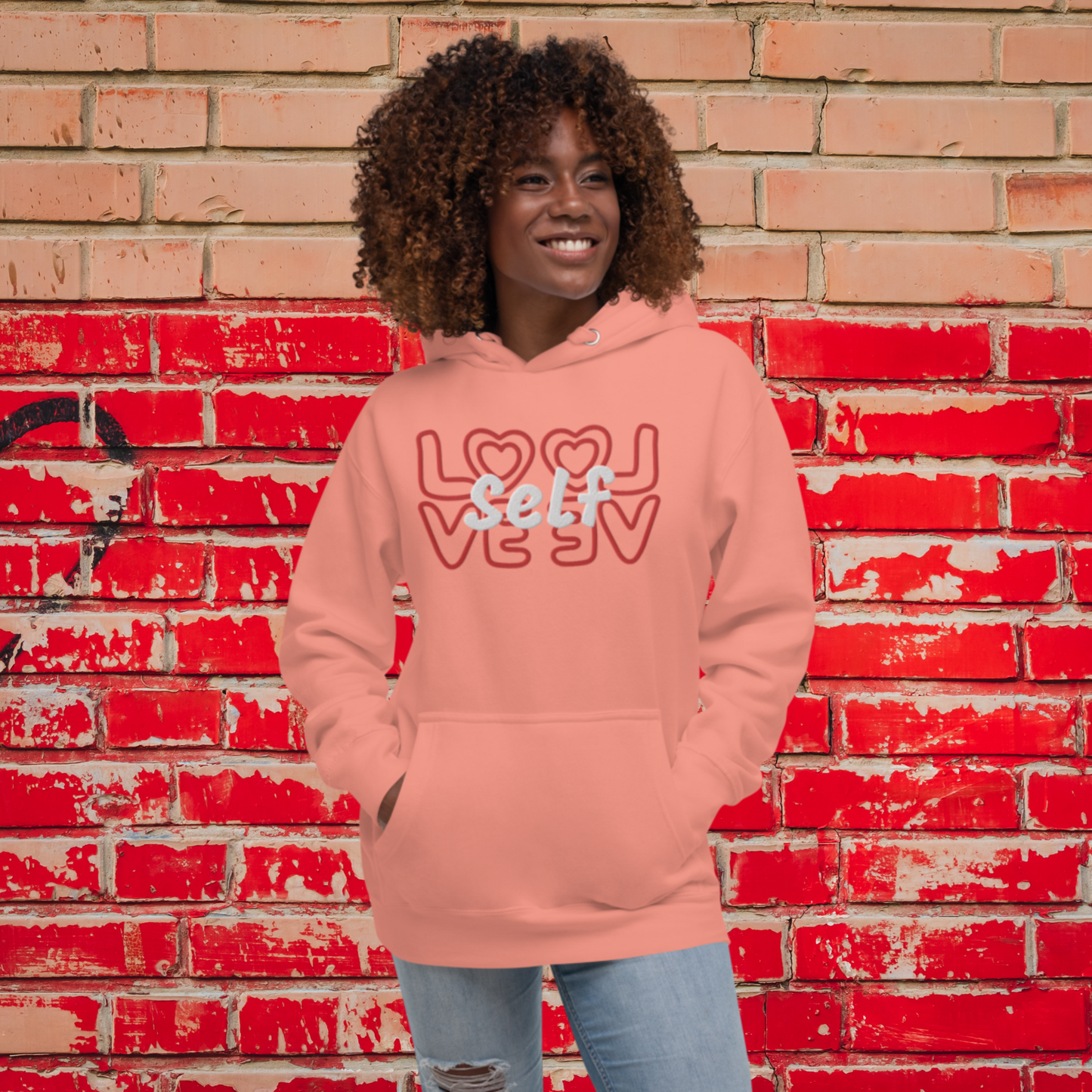 "SELF-LOVE" Unisex Embroidered Hoodie (Solar Theme)