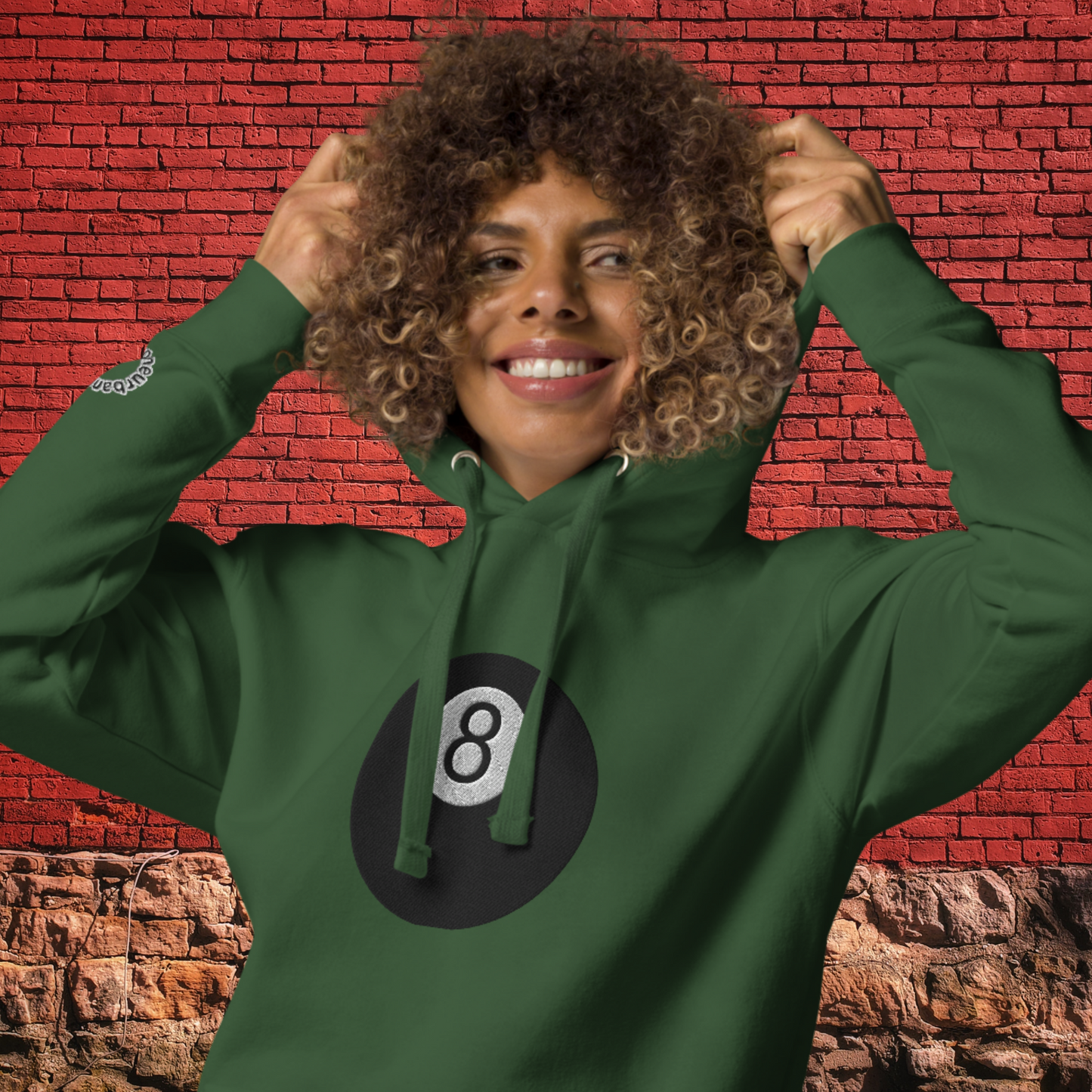 "EIGHT-BALL" Unisex Embroidered Hoodie