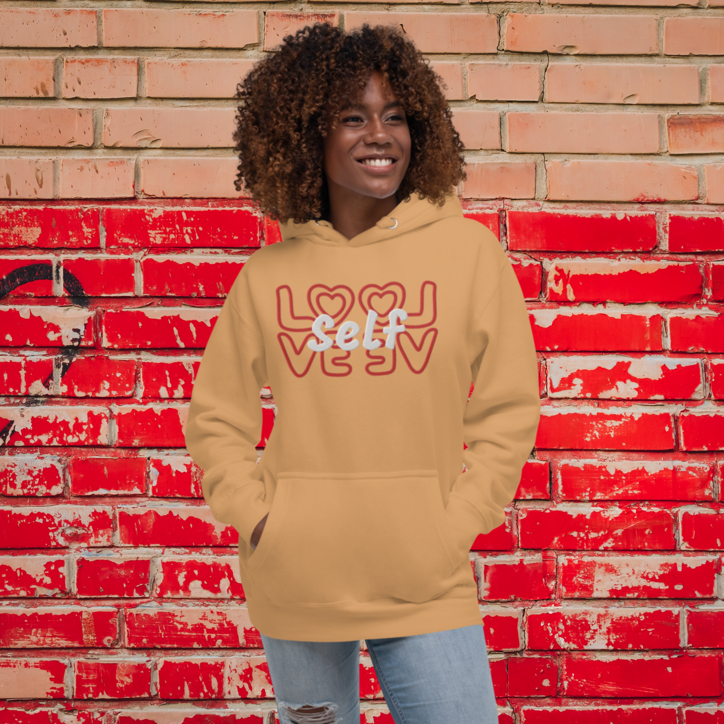 "SELF-LOVE" Unisex Embroidered Hoodie (Solar Theme)