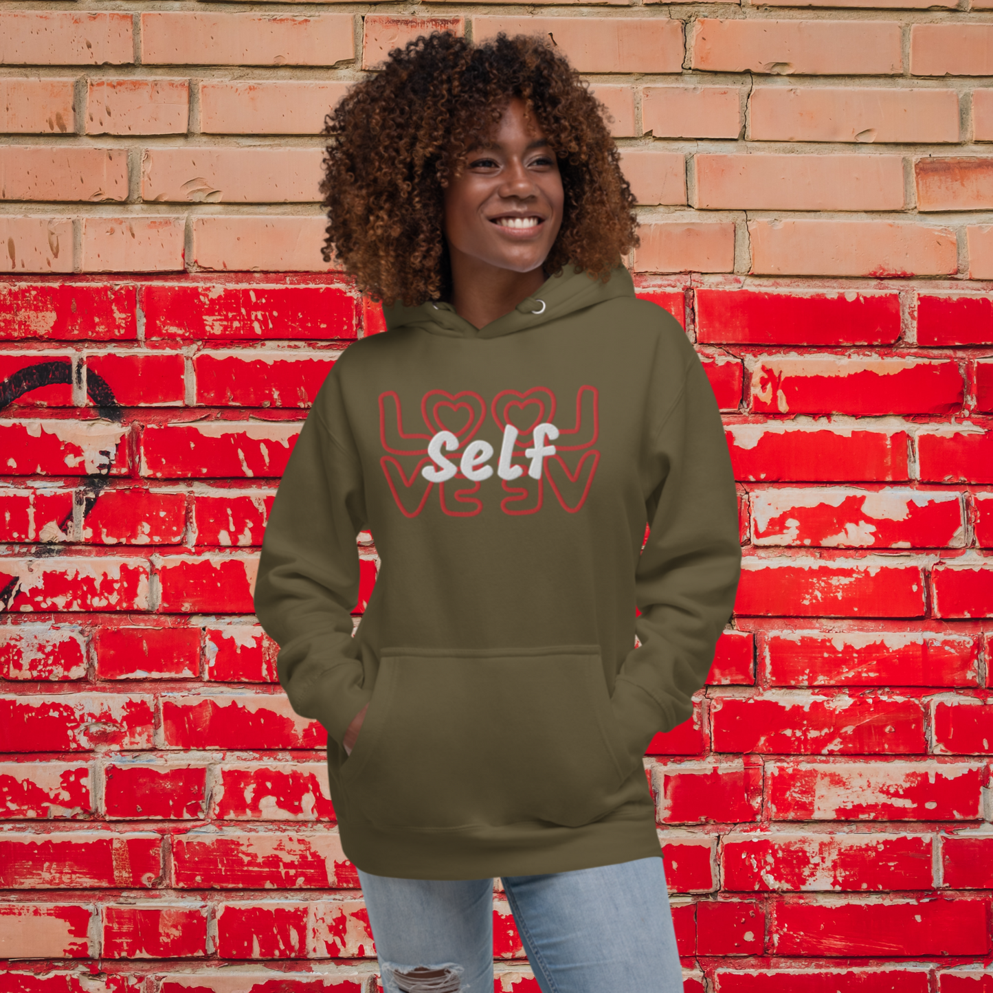 "SELF-LOVE" Unisex Embroidered Hoodie (Solar Theme)