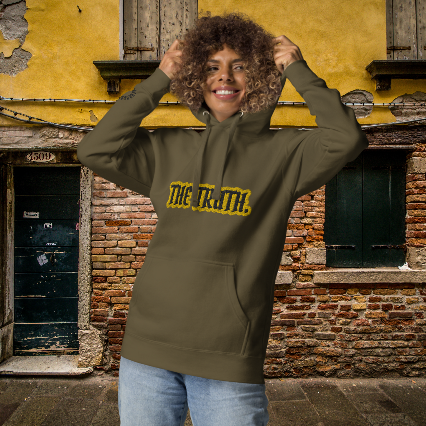 "TRUTH PERIOD" Unisex Embroidered Hoodie