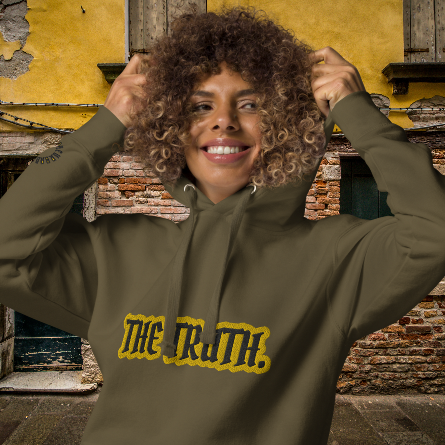 "TRUTH PERIOD" Unisex Embroidered Hoodie