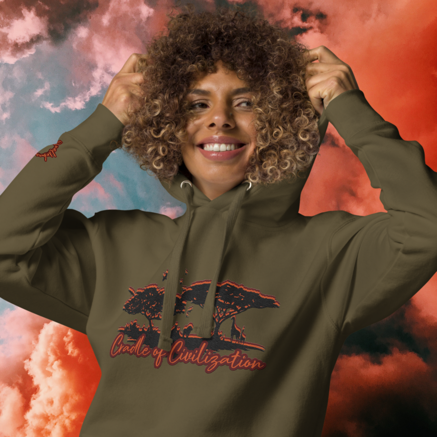 "CRADLE OF CIVILIZATION" Unisex Embroidered Hoodie