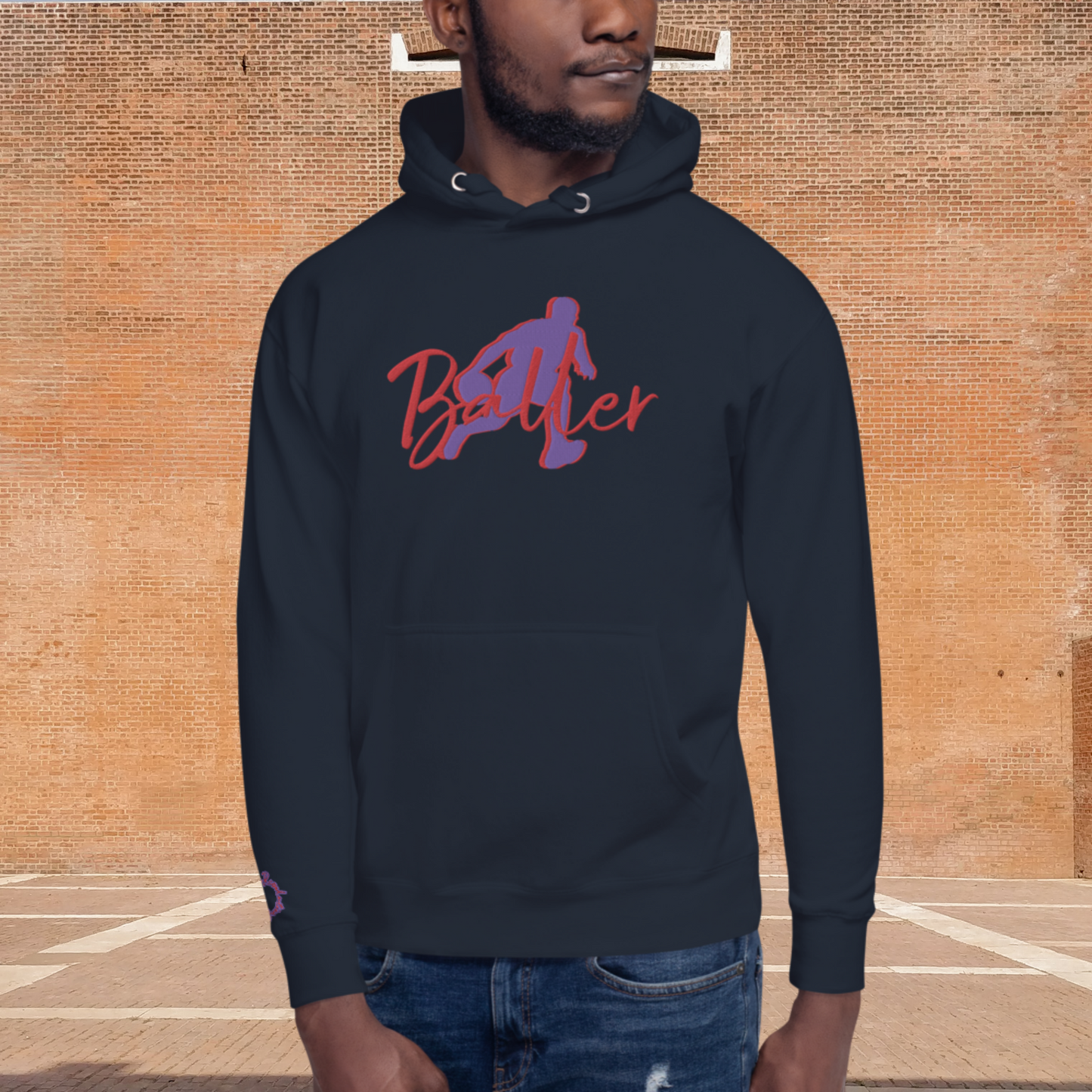 "BALLER" Unisex Embroidered Hoodie