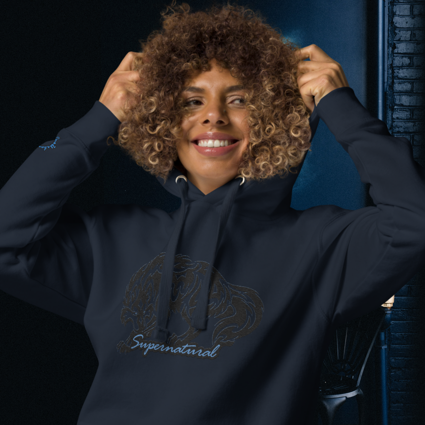 "SUPERNATURAL" Unisex Embroidered Hoodie