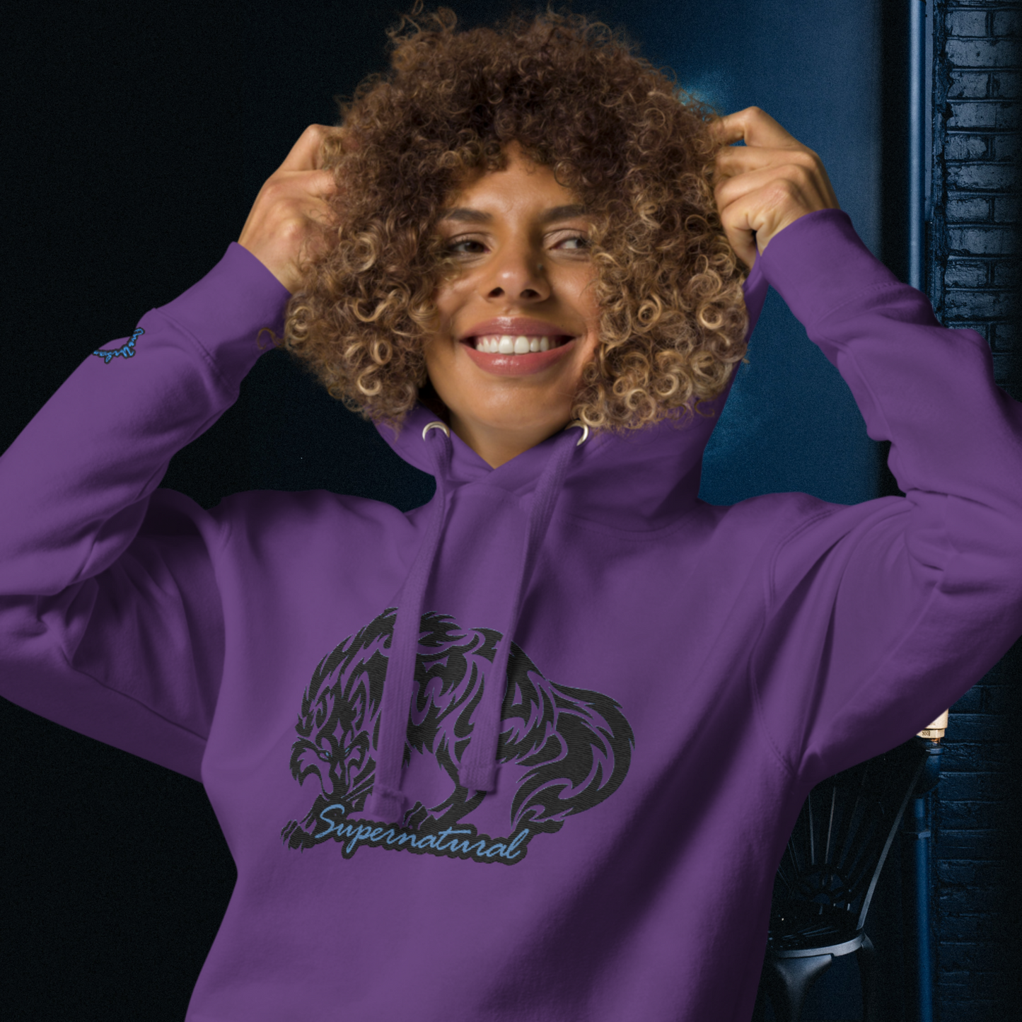 "SUPERNATURAL" Unisex Embroidered Hoodie