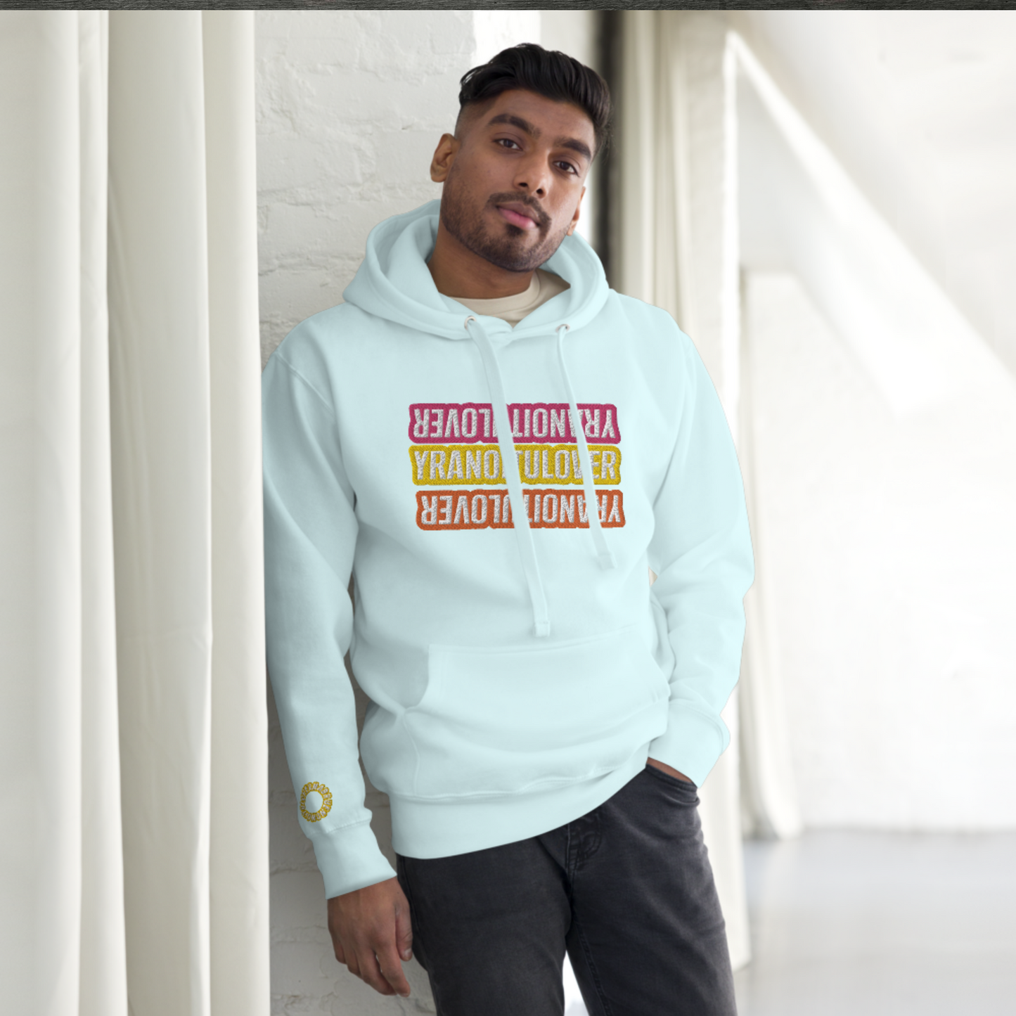 "FLIP THE SCRIPT" Unisex Embroidered Hoodie