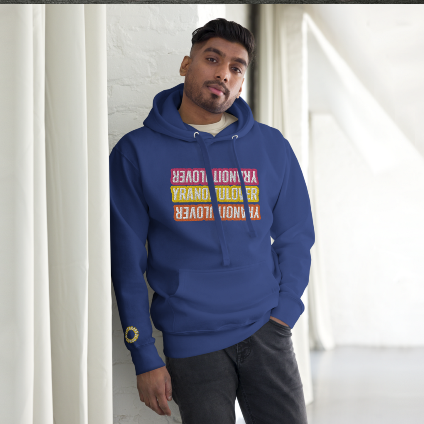 "FLIP THE SCRIPT" Unisex Embroidered Hoodie