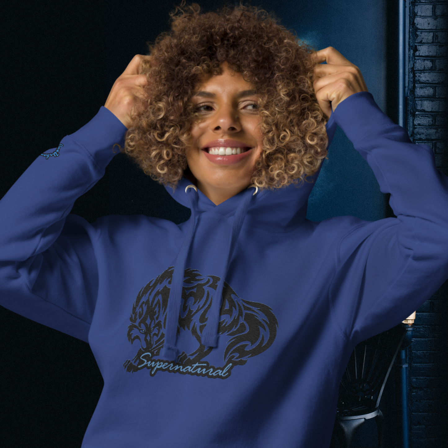 "SUPERNATURAL" Unisex Embroidered Hoodie