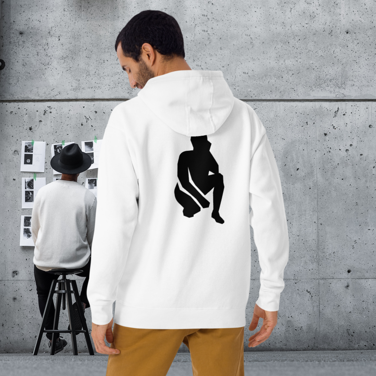 "KNEELING FOR JUSTICE" Unisex Classic Hoodie (Black Silhouette)