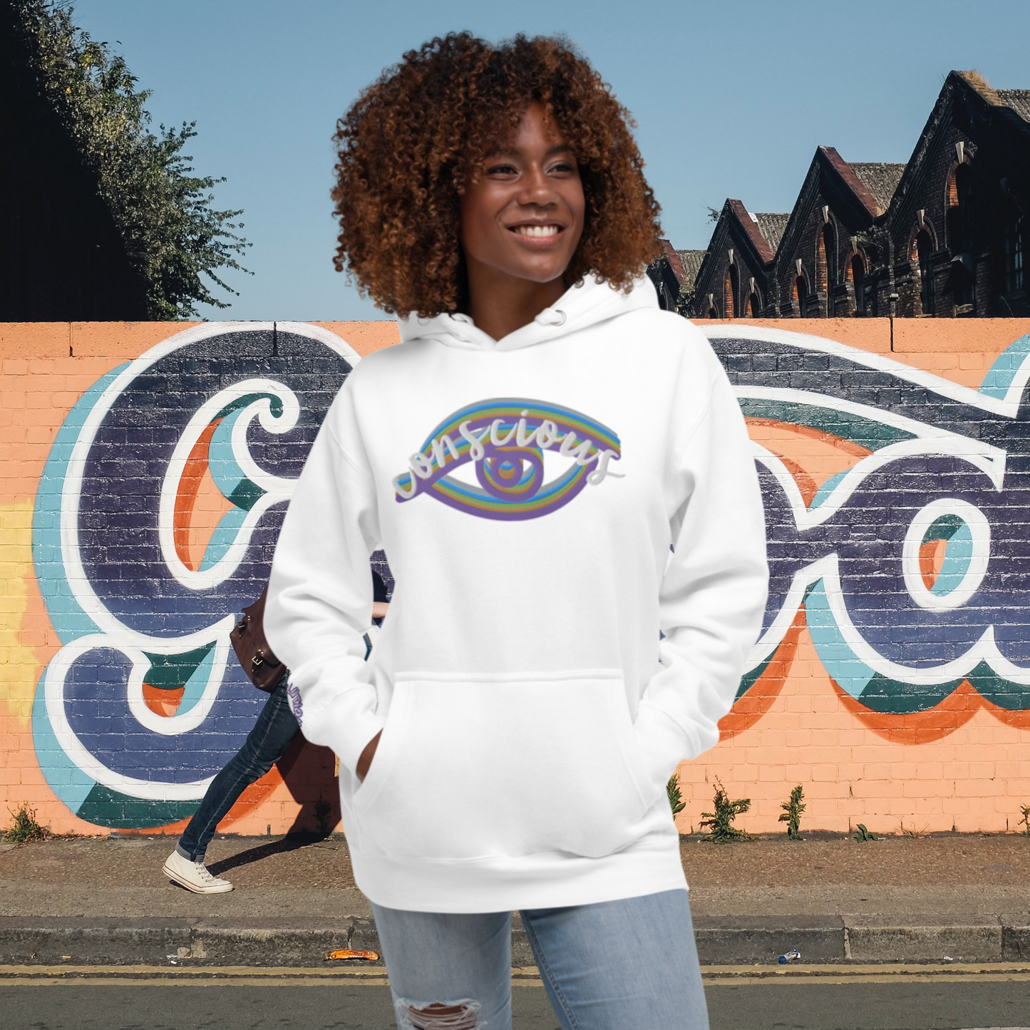 "THIRD EYE" Unisex Embroidered Hoodie (Lunar Theme)