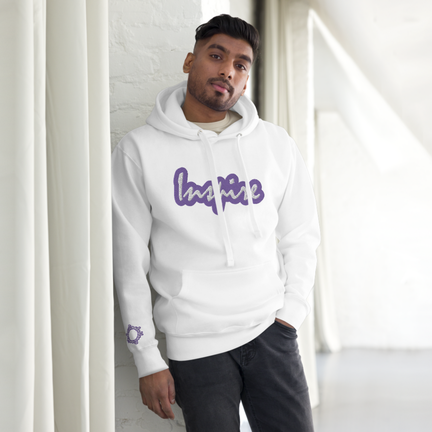 "INSPIRE" Unisex Embroidered Hoodie