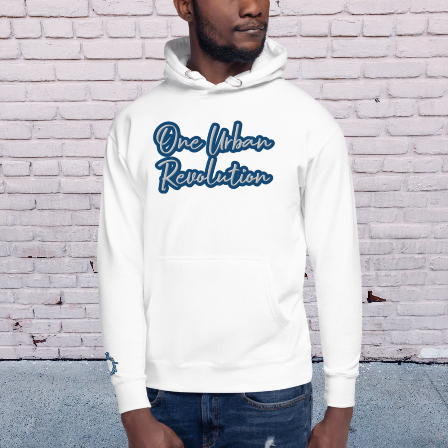 "OUR" Unisex Embroidered Hoodie (Blue Theme)