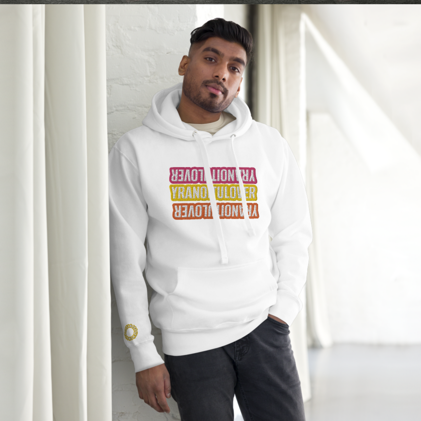 "FLIP THE SCRIPT" Unisex Embroidered Hoodie