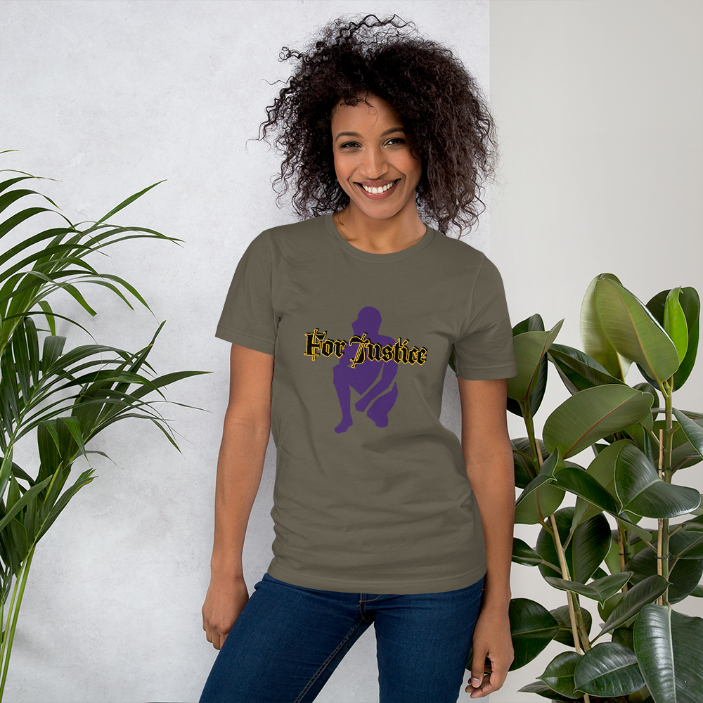 "KNEELING" Unisex T-shirt (Purple Silhouette)