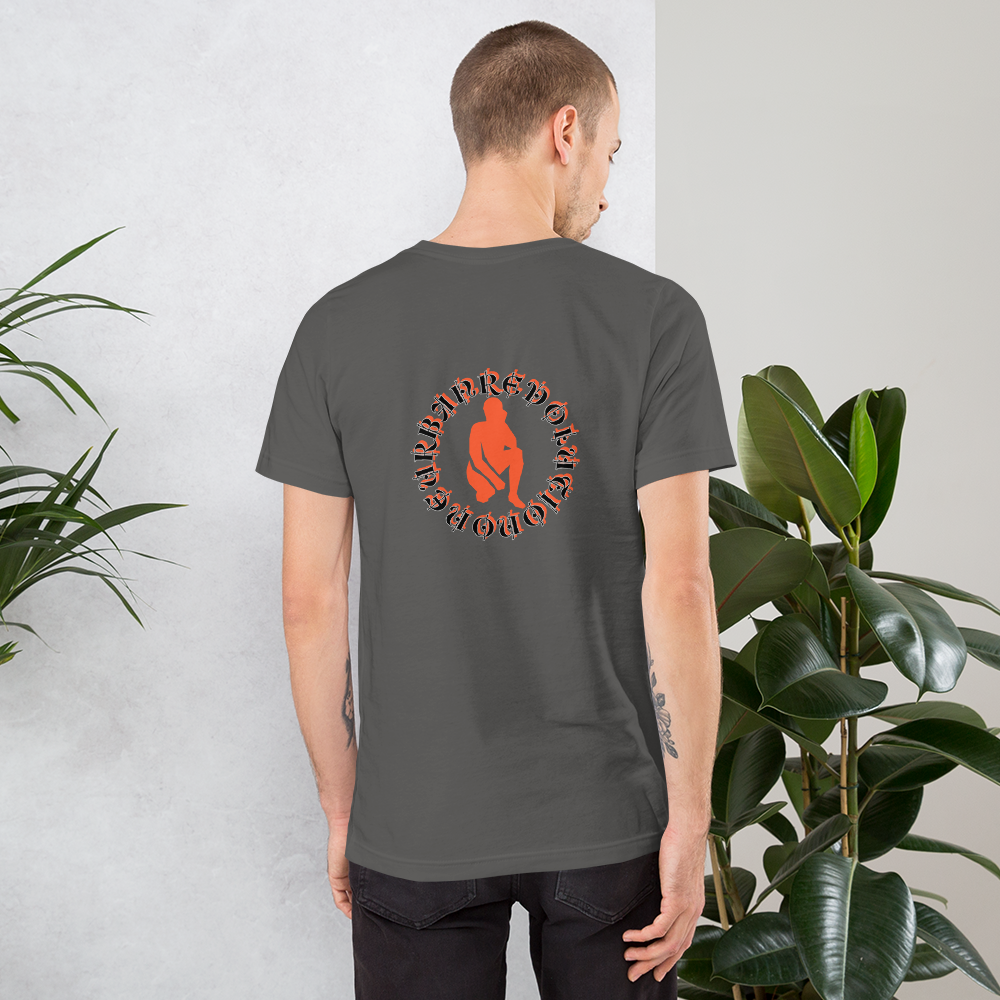 "KNEELING" Unisex T-shirt (Orange Silhouette)