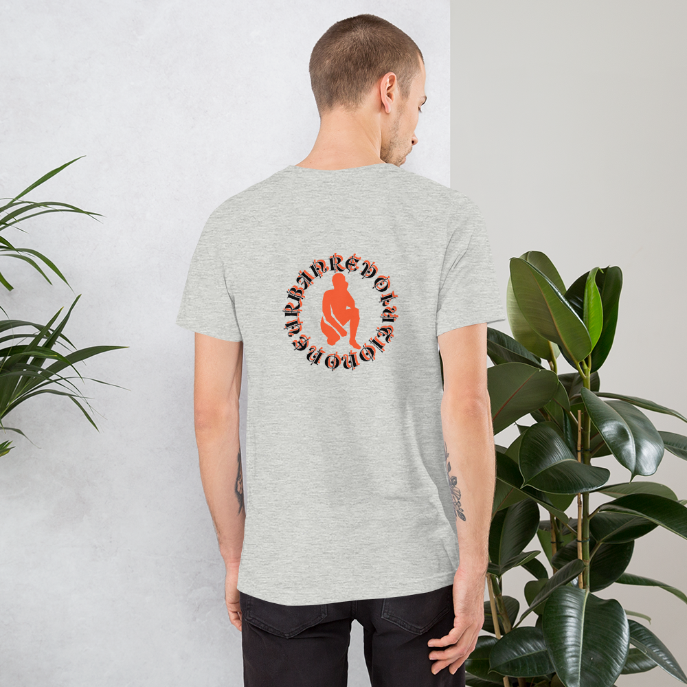 "KNEELING" Unisex T-shirt (Orange Silhouette)