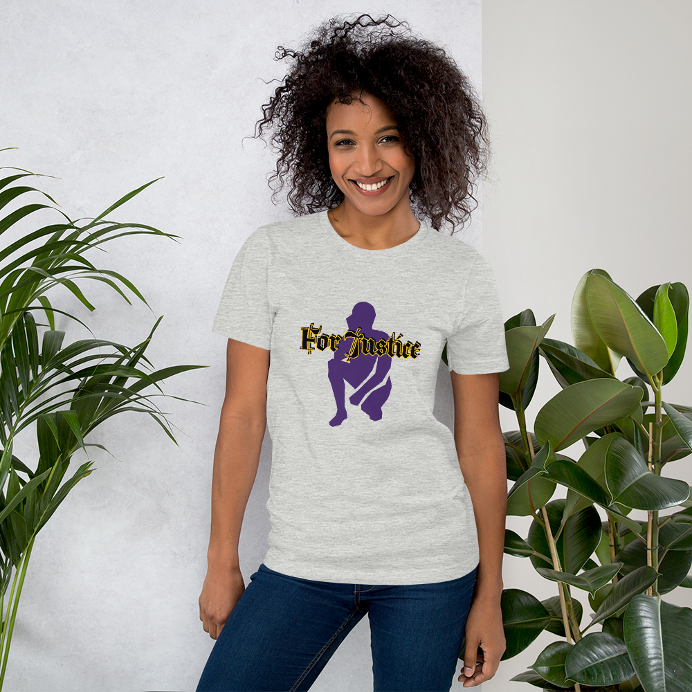 "KNEELING" Unisex T-shirt (Purple Silhouette)