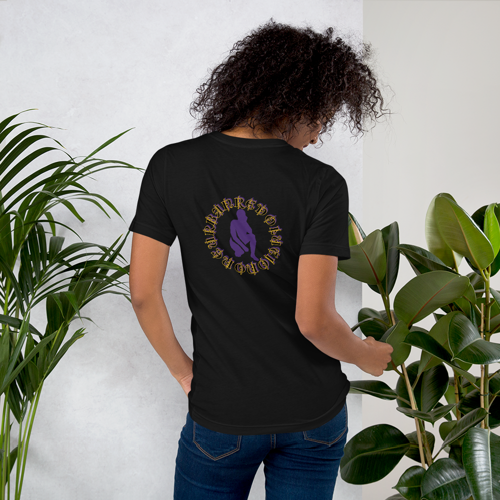 "KNEELING" Unisex T-shirt (Purple Silhouette)