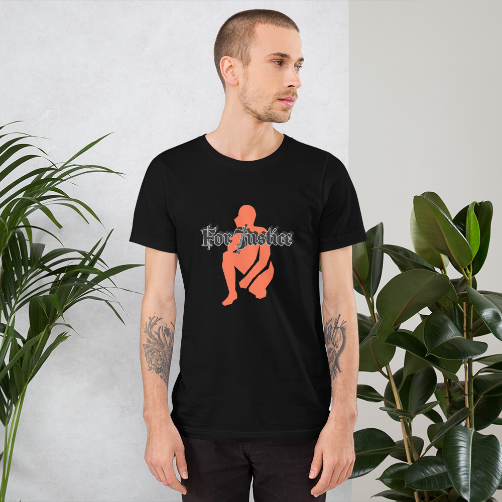 "KNEELING" Unisex T-shirt (Orange Silhouette)