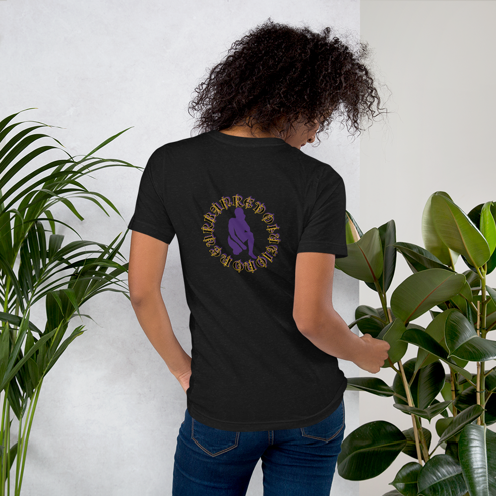 "KNEELING" Unisex T-shirt (Purple Silhouette)