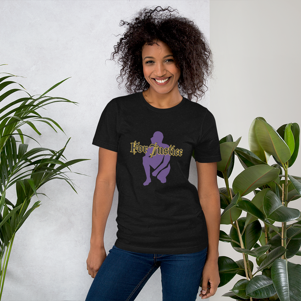 "KNEELING" Unisex T-shirt (Purple Silhouette)