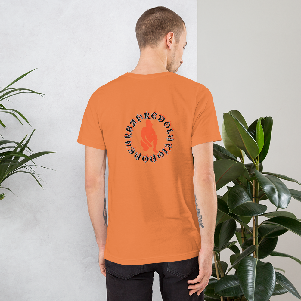 "KNEELING" Unisex T-shirt (Orange Silhouette)