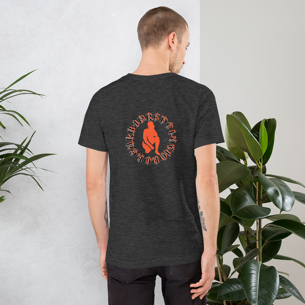 "KNEELING" Unisex T-shirt (Orange Silhouette)