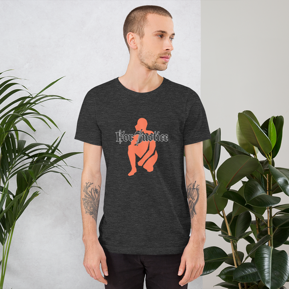 "KNEELING" Unisex T-shirt (Orange Silhouette)