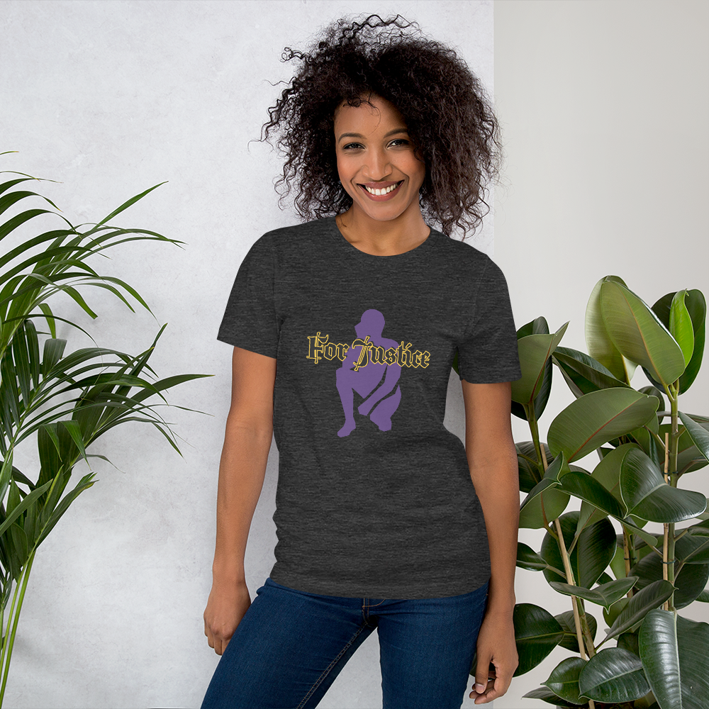 "KNEELING" Unisex T-shirt (Purple Silhouette)