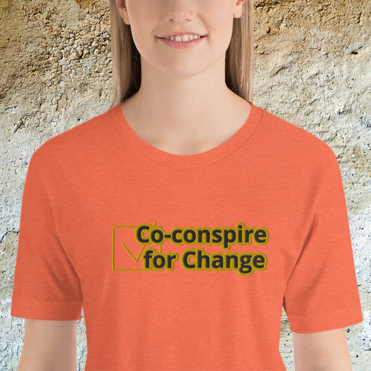 "FOR CHANGE" Unisex Embroidered T-shirt