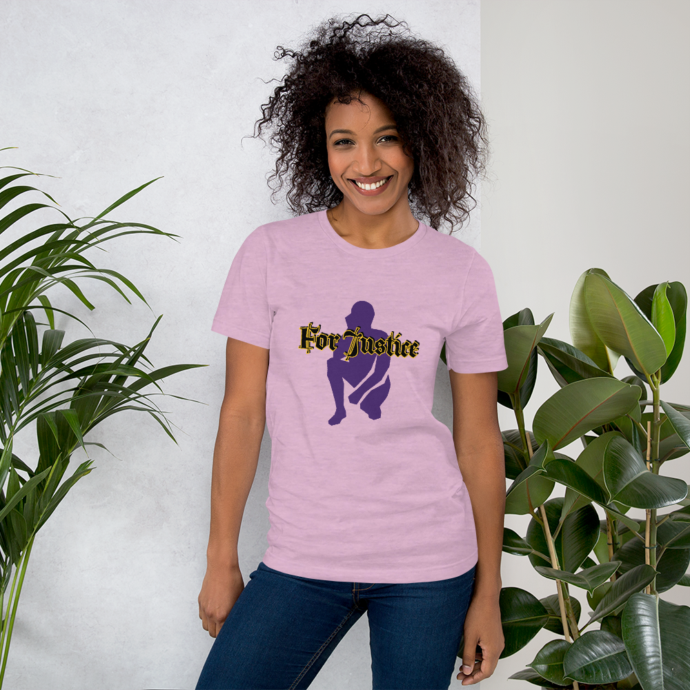 "KNEELING" Unisex T-shirt (Purple Silhouette)