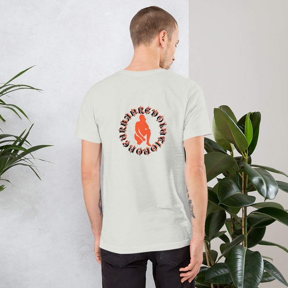 "KNEELING" Unisex T-shirt (Orange Silhouette)