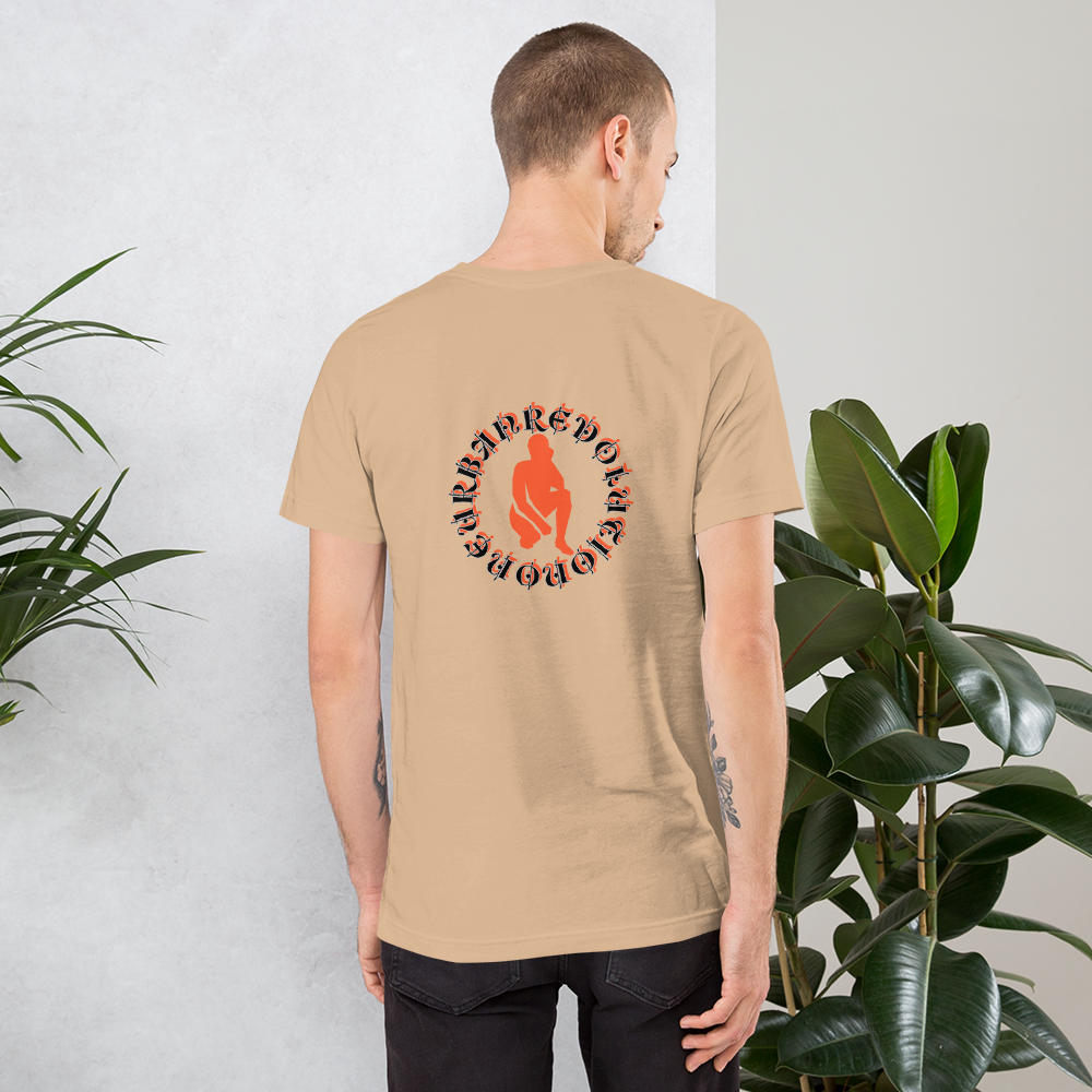 "KNEELING" Unisex T-shirt (Orange Silhouette)