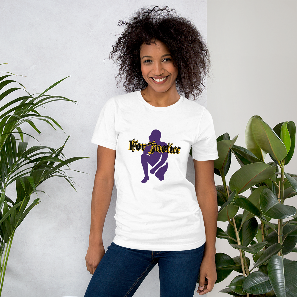 "KNEELING" Unisex T-shirt (Purple Silhouette)