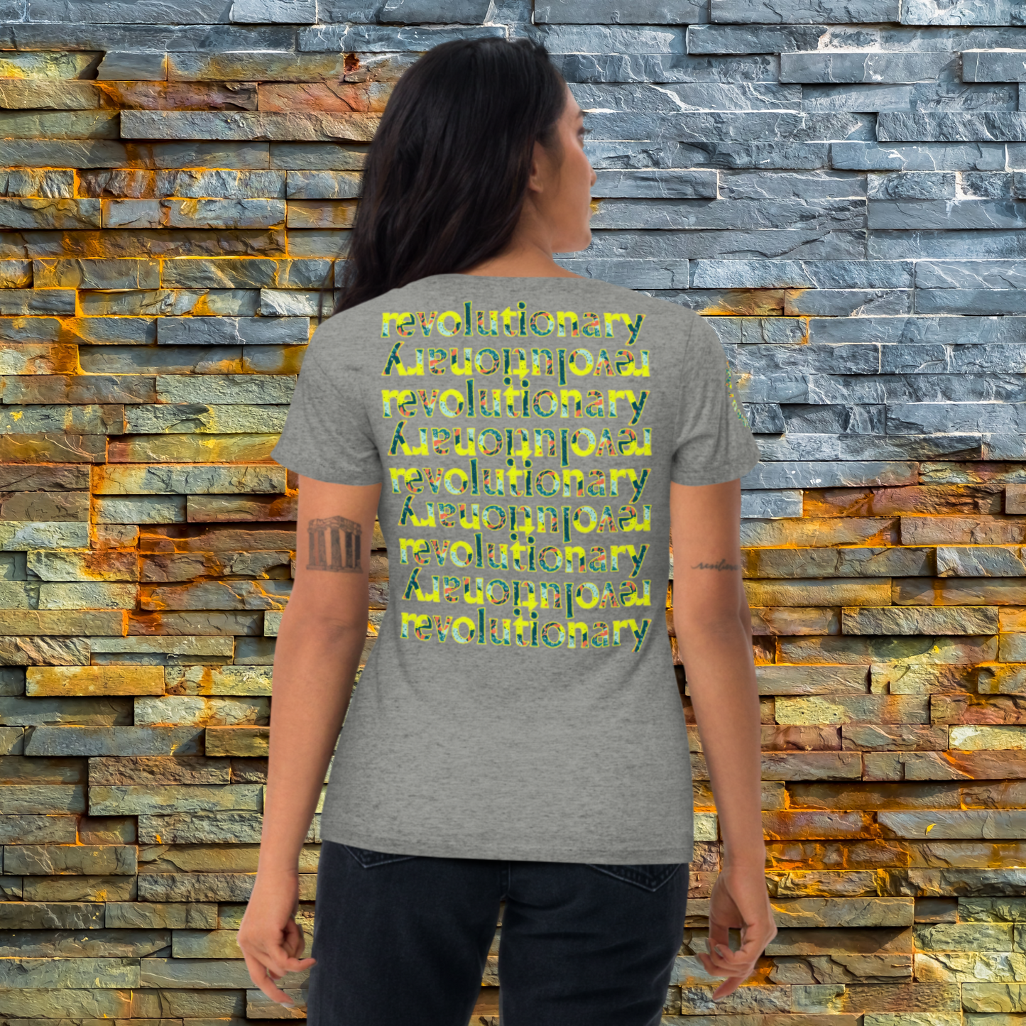 "REVOLUTIONARY ECHO" Unisex Short Sleeve T-shirt (Earth Theme)