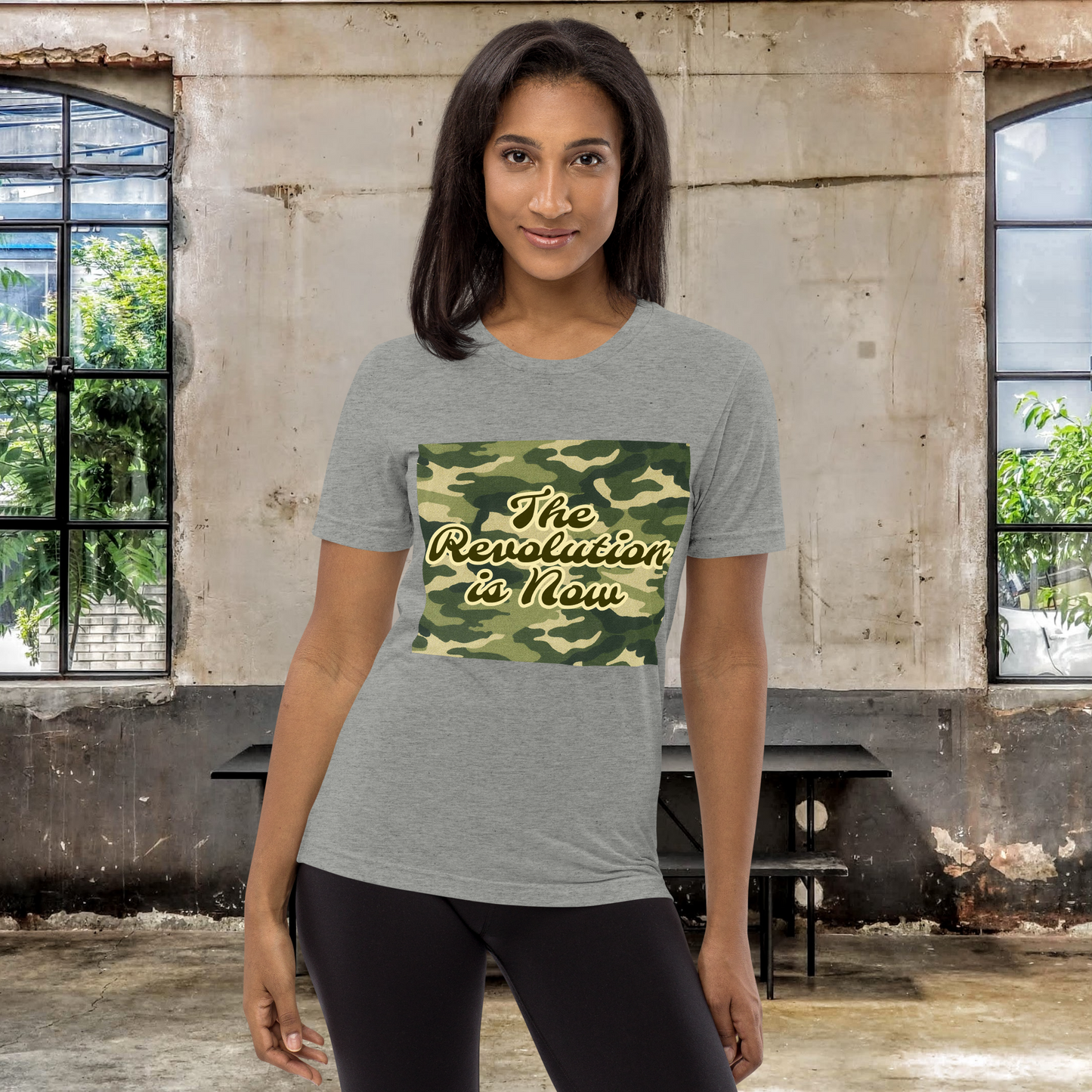 "NOW" Unisex Tri-blend T-shirt (Woodland Theme)