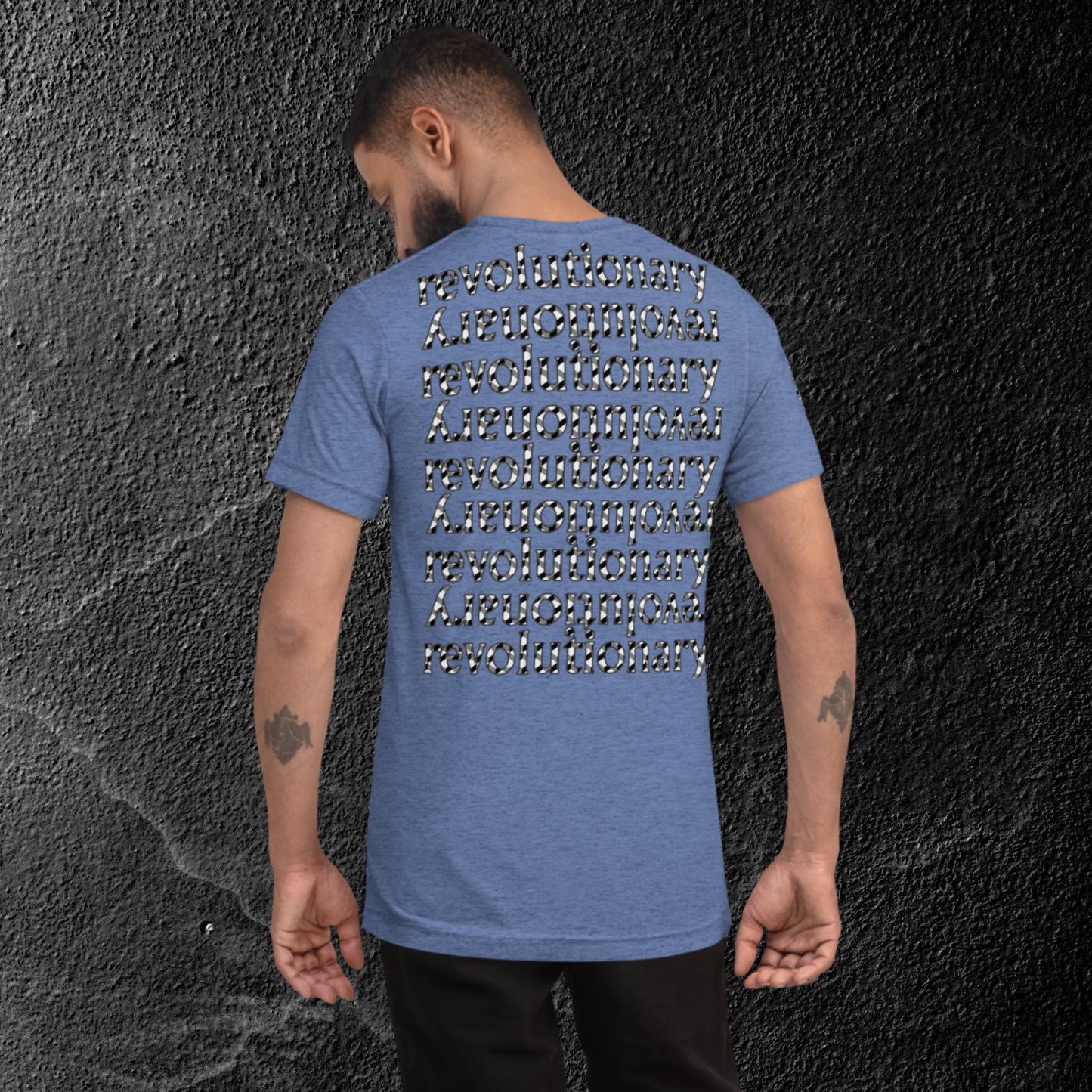 "REVOLUTIONARY ECHO" Short Sleeve T-shirt (Concrete Theme)